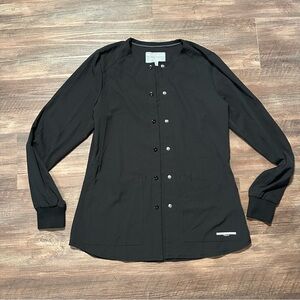 Women’s Skechers by Barco Scrub Jacket 2 Pocket Stretch Like New Black